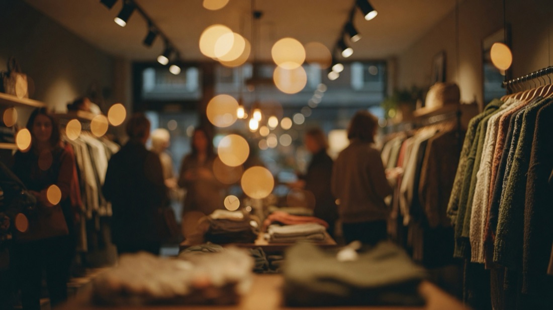 Butik med bakgrundsmusik från Soneli